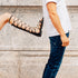 Sandali bassi neri con lacci modello gladiator Swish Jeans, Donna, SKU w041000361, Immagine 0